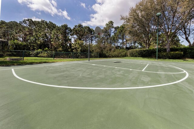 view of basketball court