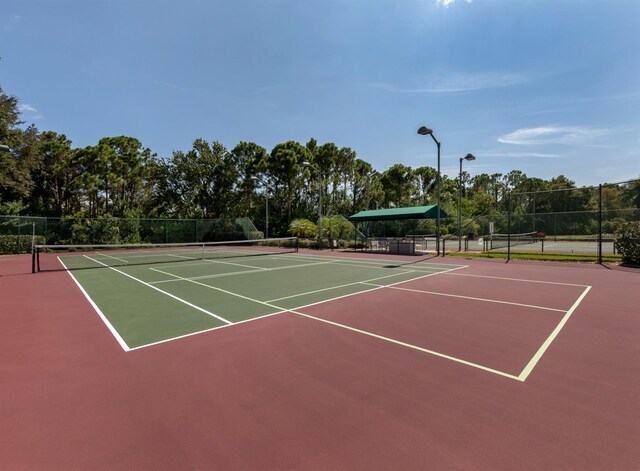 view of tennis court