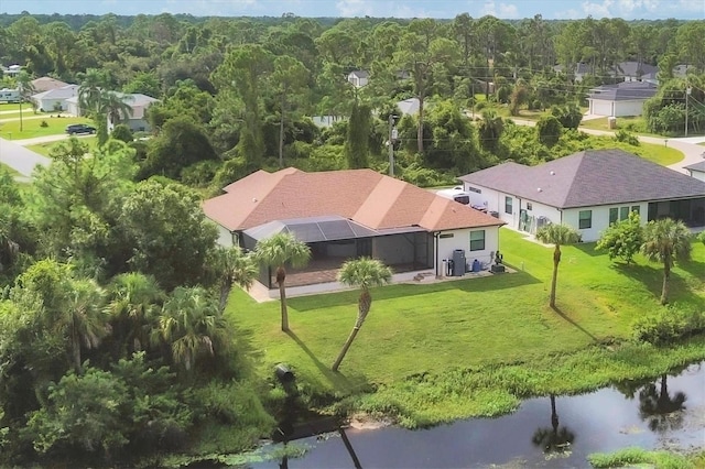 2197 Nita Ter, North Port, FL 34286 - bird's eye view featuring a water view and a wooded view