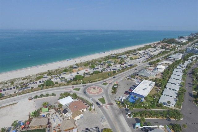 2197 Nita Ter, North Port, FL 34286 - aerial view featuring a water view and a view of the beach