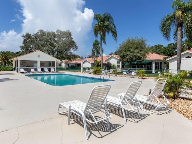 view of pool with a patio