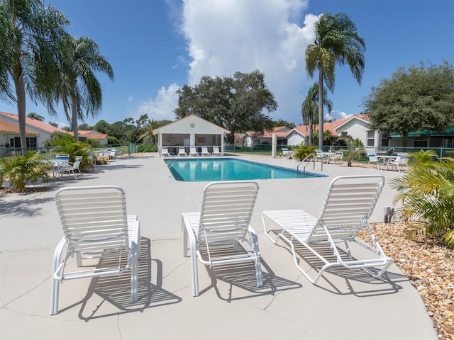 view of pool with a patio area