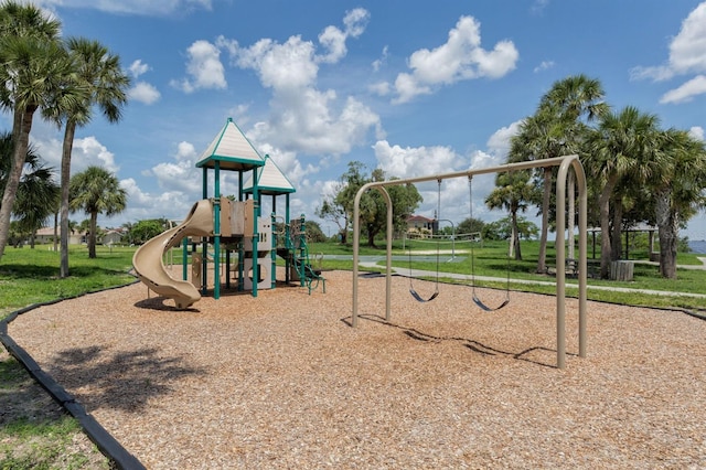 view of jungle gym