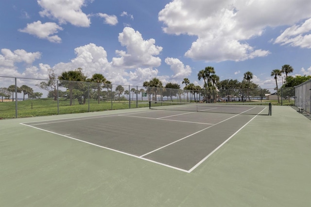 view of tennis court