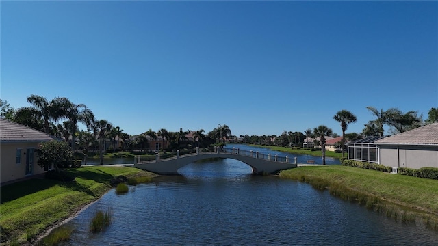 view of water feature