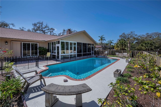 view of pool with a patio