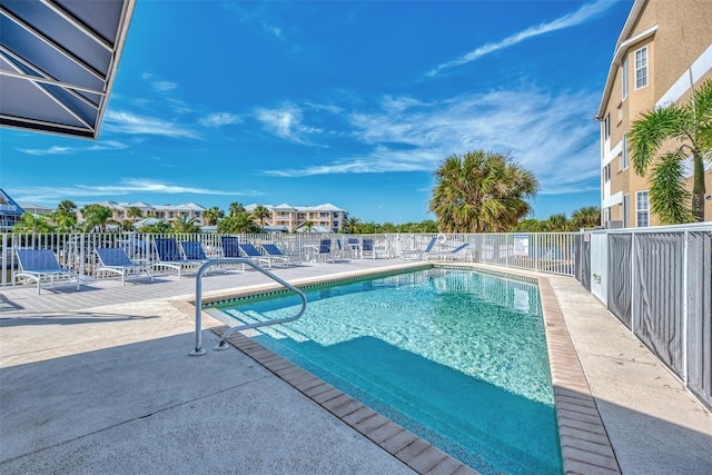 view of pool with a patio area