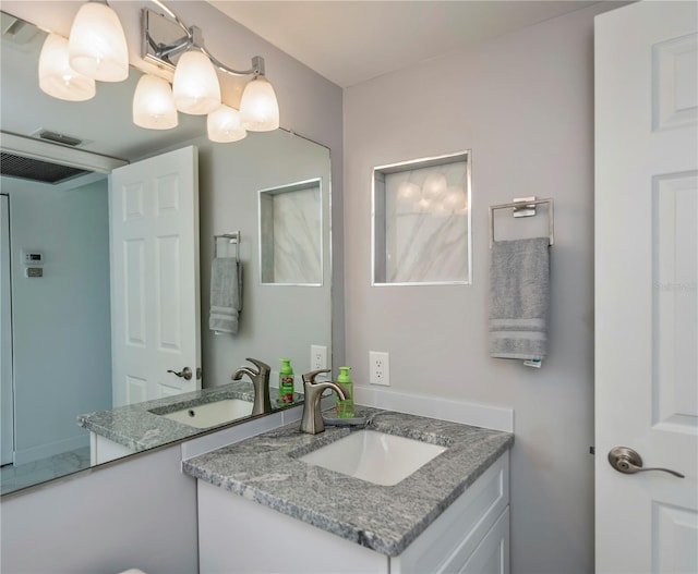 bathroom with vanity