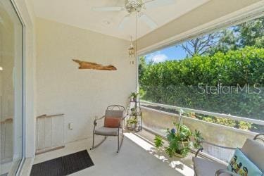 sunroom featuring radiator