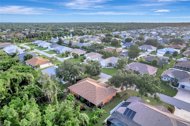 drone / aerial view featuring a residential view