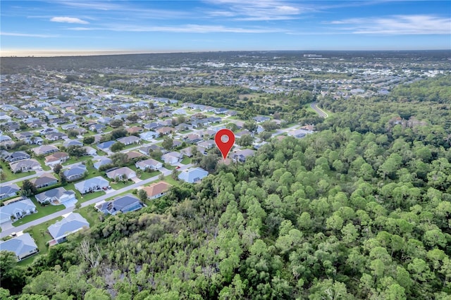 bird's eye view featuring a residential view