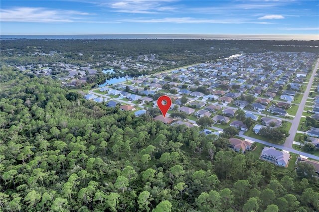 bird's eye view featuring a residential view