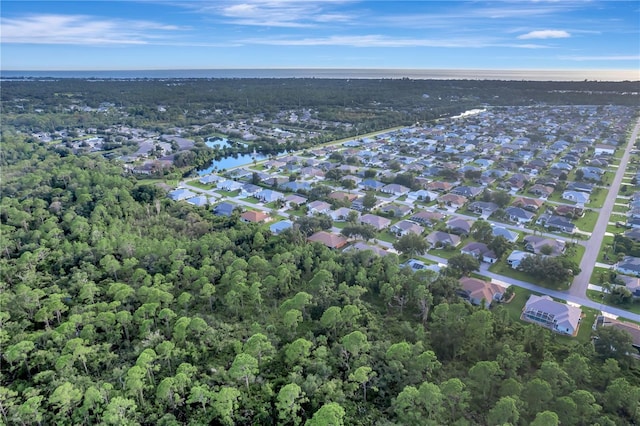 aerial view featuring a residential view