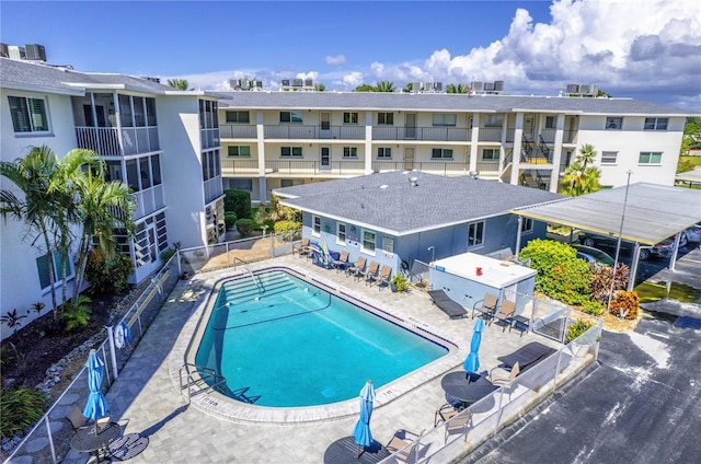 view of pool with a patio