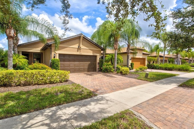 ranch-style house with a garage