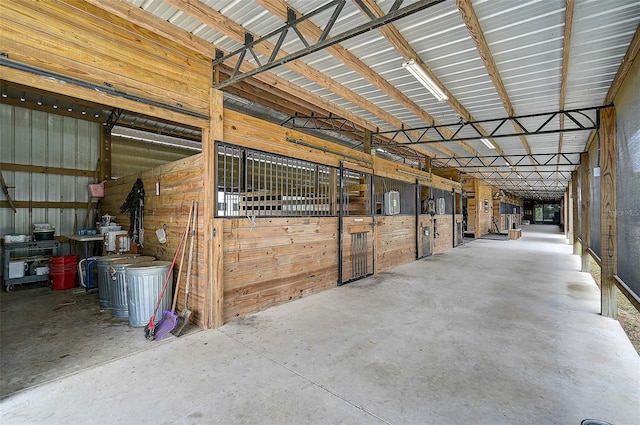 view of horse barn