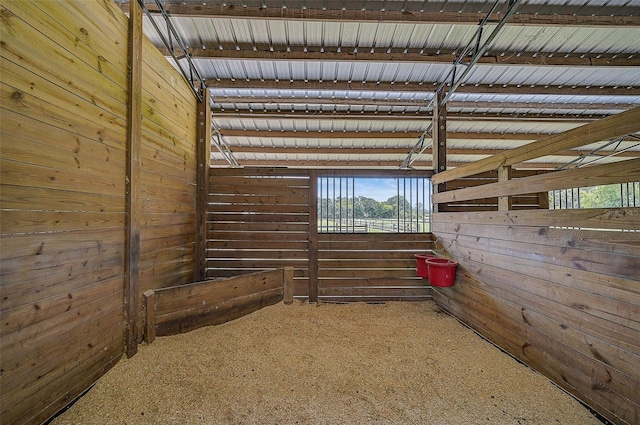 view of stable