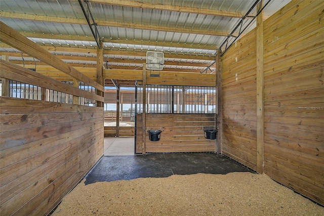 view of horse barn