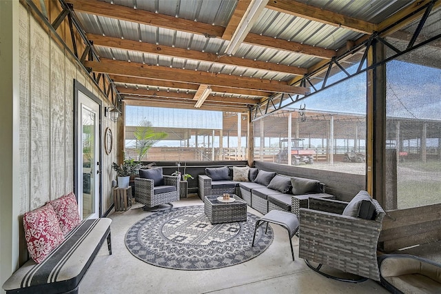 view of sunroom / solarium