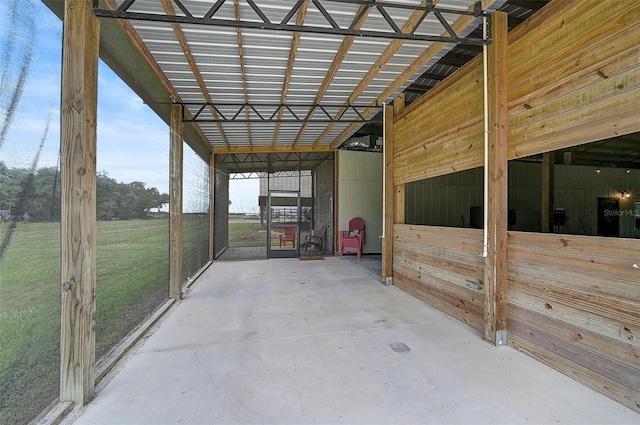 view of stable