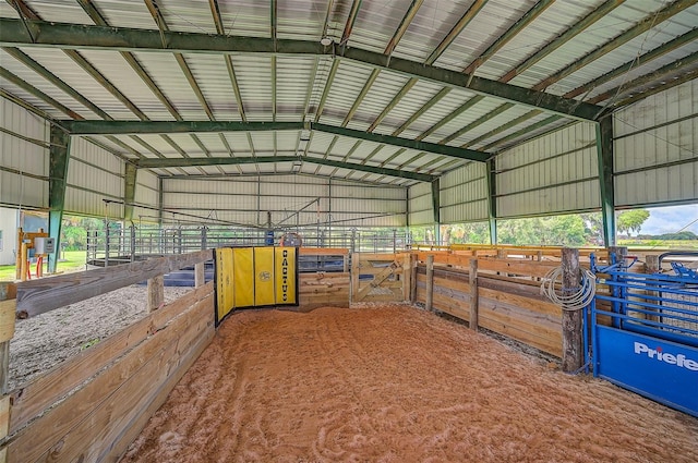 view of horse barn