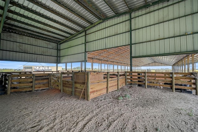 view of horse barn