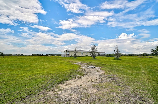 view of street featuring a rural view