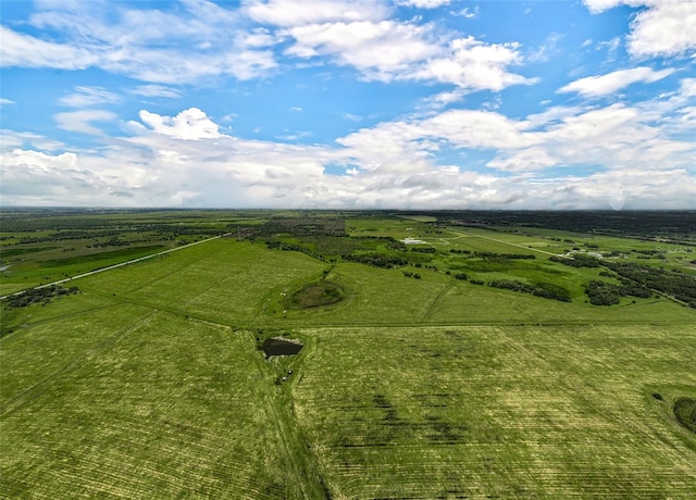 aerial view with a rural view