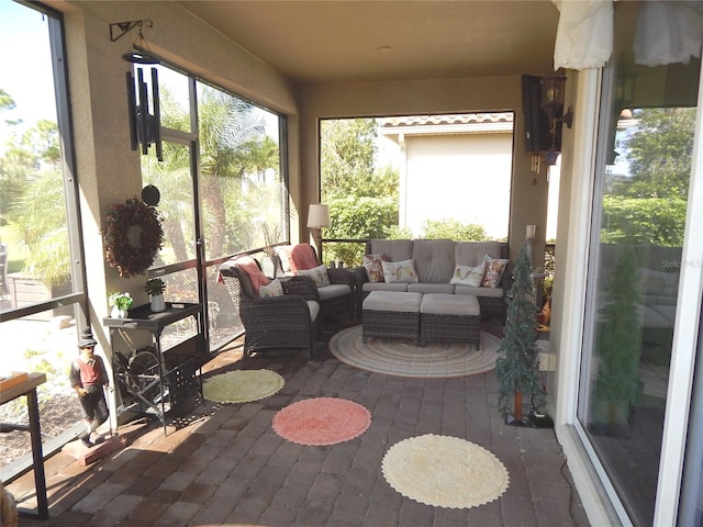 view of sunroom / solarium