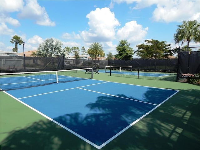 view of sport court