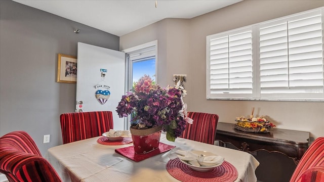 dining room featuring a healthy amount of sunlight