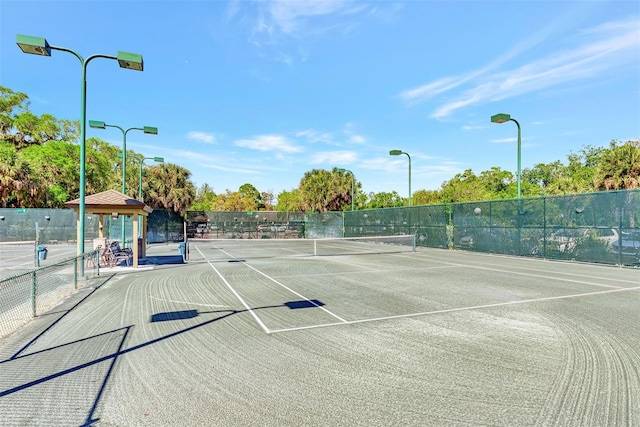 view of sport court