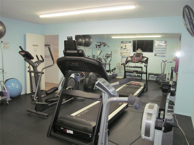 view of exercise room