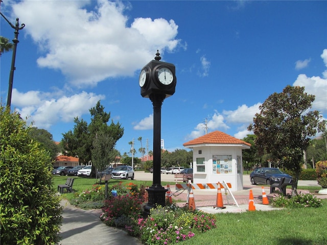 view of community with a yard