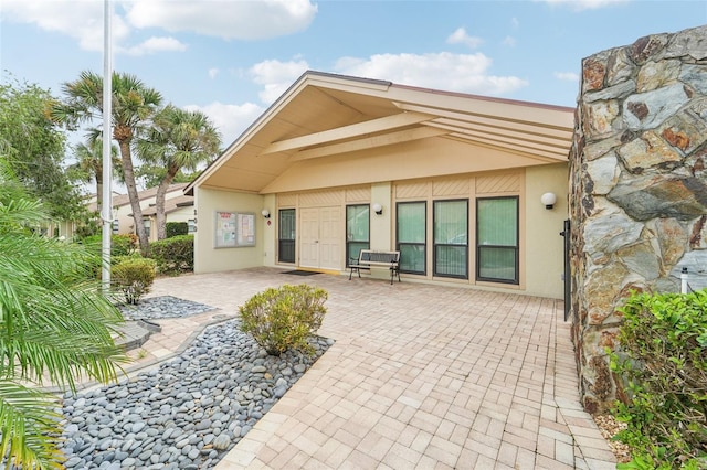 rear view of house with a patio area