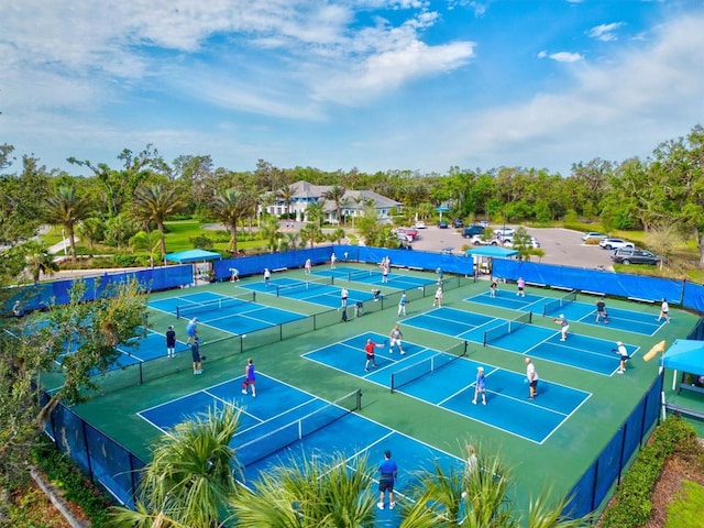 view of tennis court