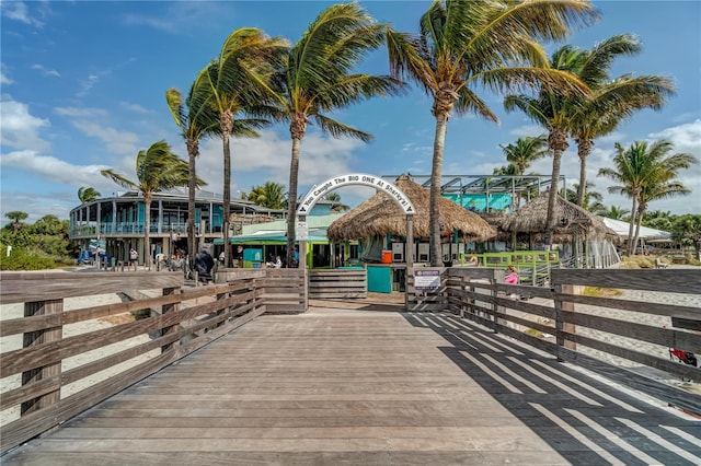 view of dock