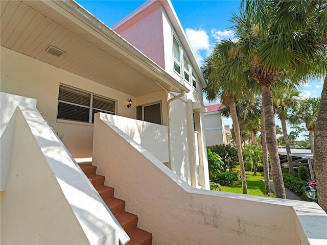 view of stairs