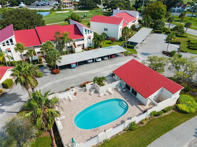 birds eye view of property