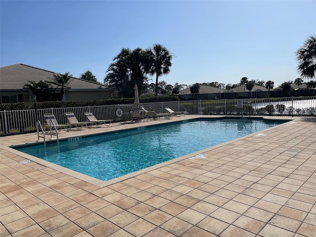 view of pool with a patio area