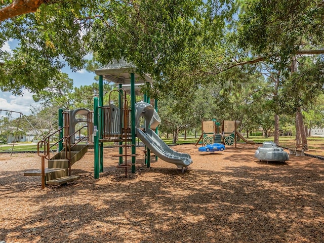 view of jungle gym