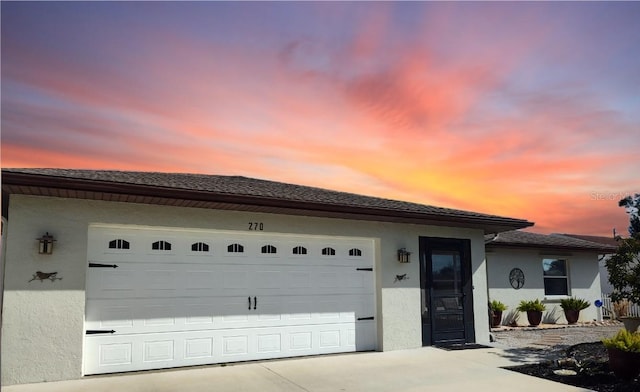 view of front of house featuring a garage