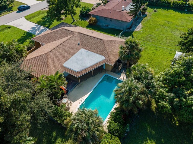 424 Baycrest Dr, Venice, FL 34285 - view from above of property with a pool
