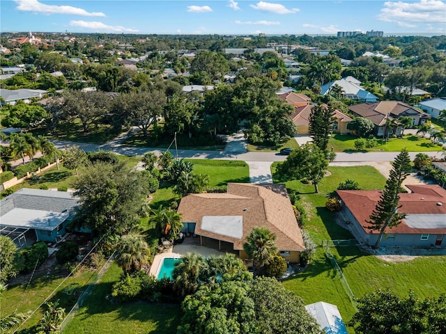 424 Baycrest Dr, Venice, FL 34285 - aerial perspective of suburban area with a pool