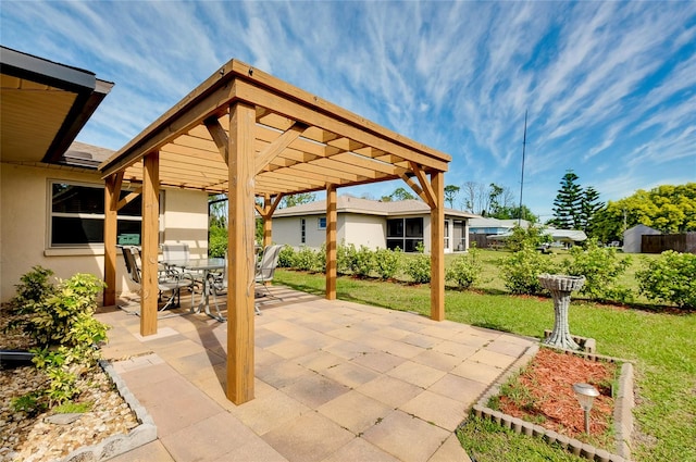 view of patio