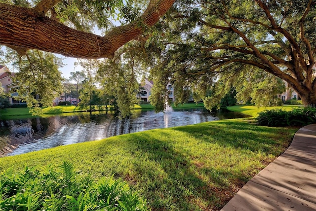 view of water feature