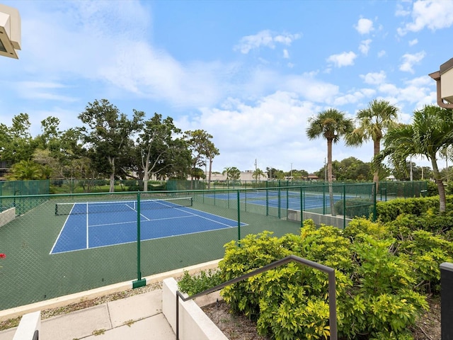 view of sport court