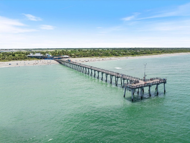 exterior space featuring a water view