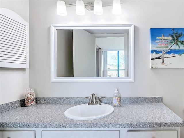 bathroom featuring vanity