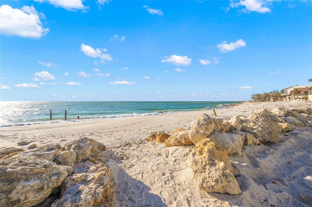 property view of water with a view of the beach